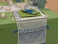 Camino para la mesa navideña